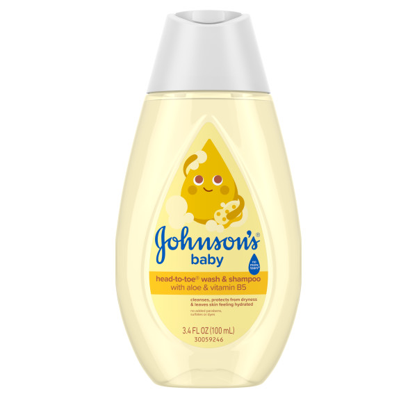 J&J HEAD-TO-TOE WASH & SHAMPOO 3.4 FL OZ
