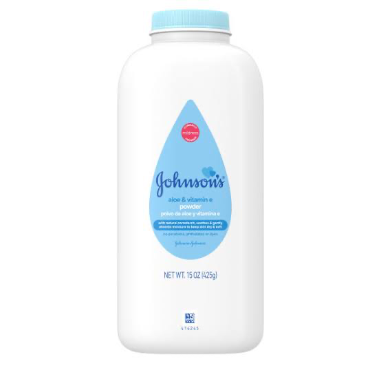 J&J BABY POWDER ALOE & VITAMIN E 15OZ (425G)