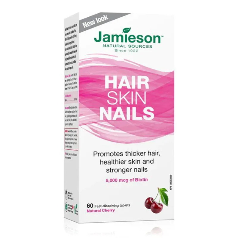 JAMIESON HAIR SKIN NAILS BIOTIN 5000 MCG TABS (60)