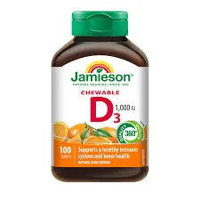 JAMIESON VITAMIN D3 CHEWABLE TANGY ORANGE (100)