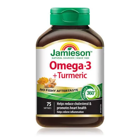 JAMIESON OMEGA-3 + TURMERIC (75)