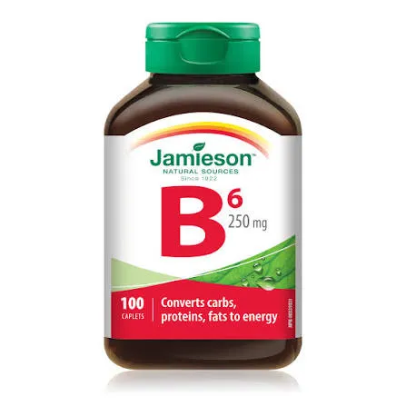 JAMIESON VITAMIN B6 (PYRIDOXINE) 250MG (100)