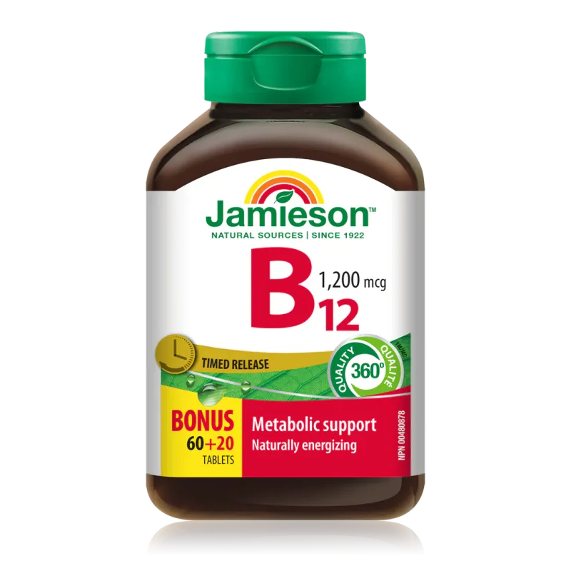 JAMIESON VIT B12 1200MCG TR (60+20)