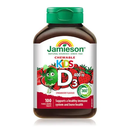 JAMIESON VITAMIN D3 KIDS CHEWABLE (100)