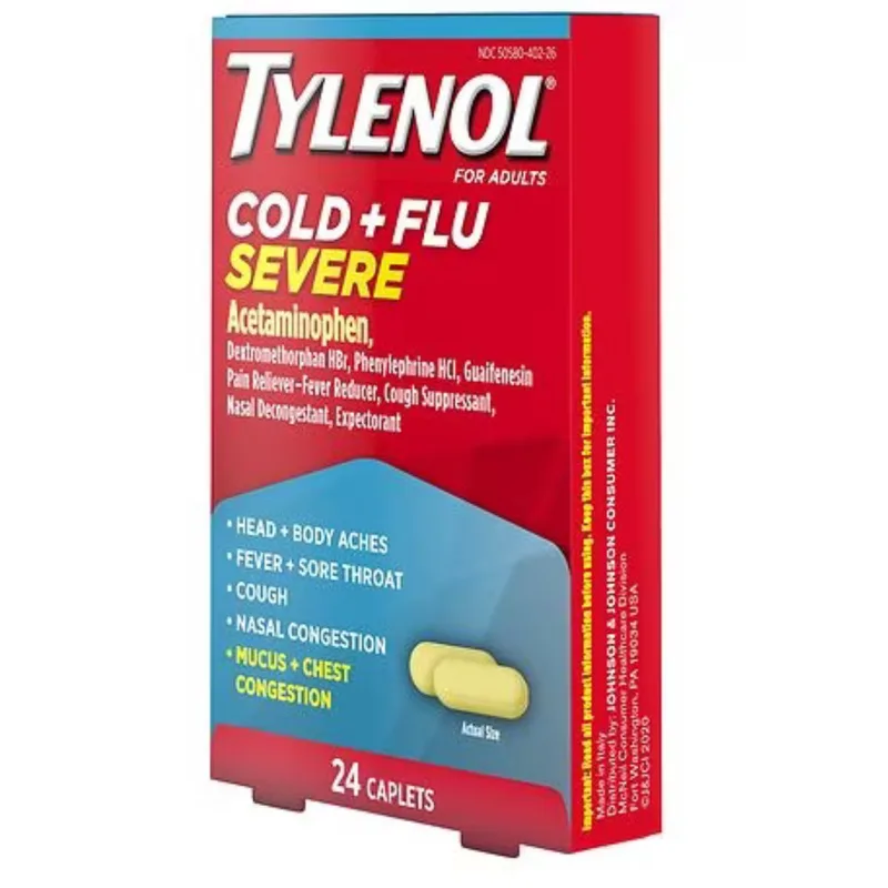 Tylenol Cold & Flu Severe Caplets 24's