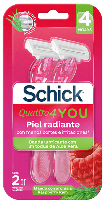 Schick Quattro You Raspberry Rain 2ct Female