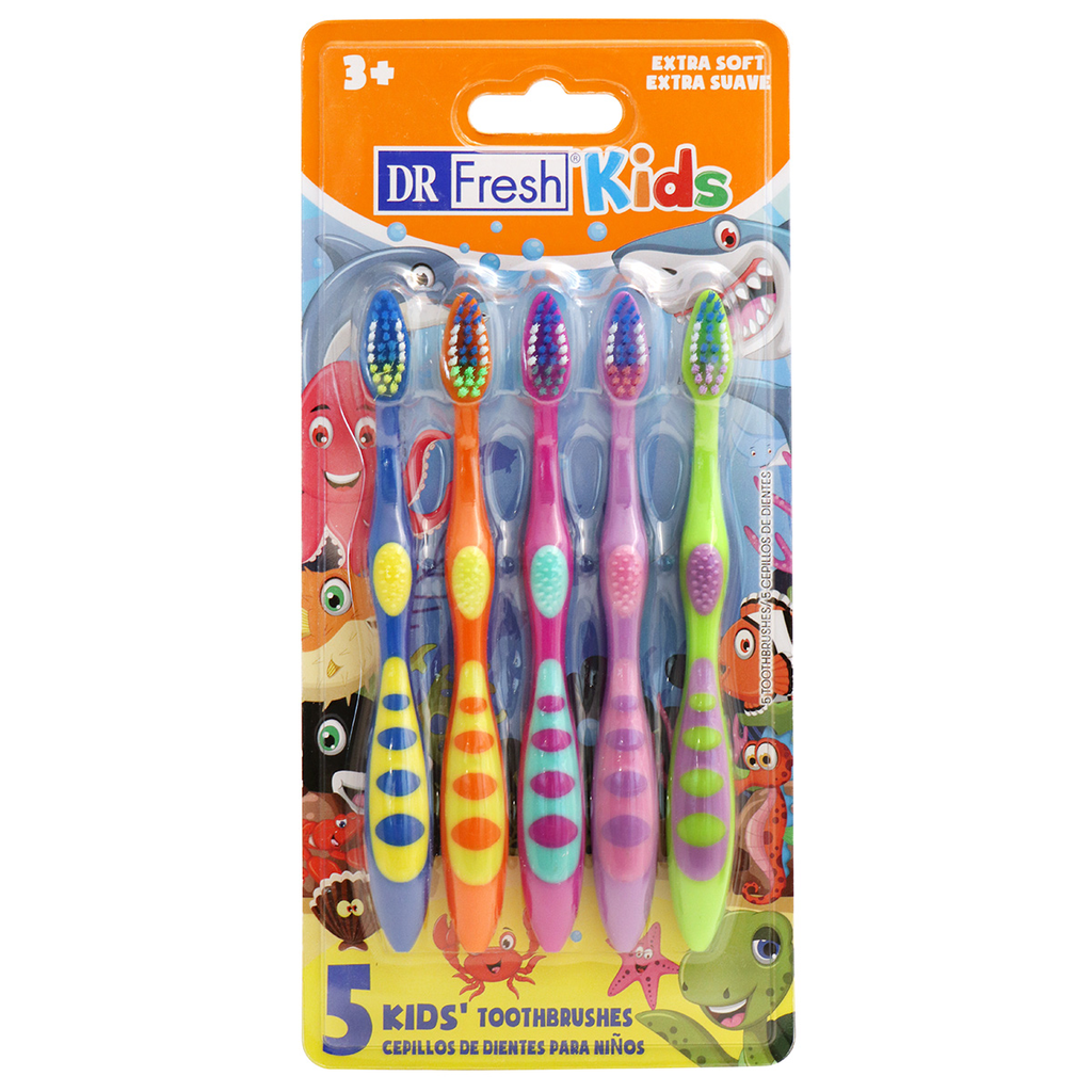 Dr Fresh Kids Toothbrush Extra Soft 5's
