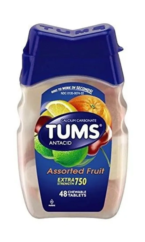 Tums Extra Strength Assorted Fruits 48's